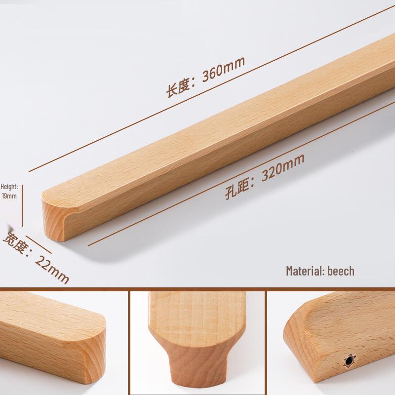 Solid Wood Cartoon Drawer Pull Knob for Children's Room