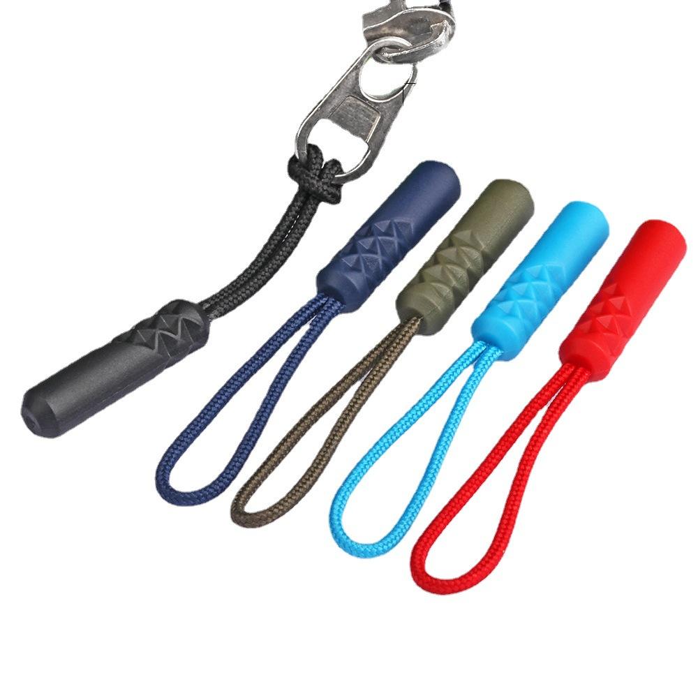10 teile/los 10 Farbe Reißverschlüsse Pull Puller Ende Fit Seil Tag Ersatz Clip Gebrochen Schnalle Fixer Koffer Zelt Rucksack Zipper schnur