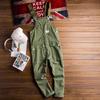 Retro Casual Jumpsuit for menn Løs overall med flere lommer. Kjeledress for menn