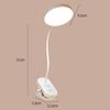 Clip On Led Desk Lamp Flexible Gooseneck Eye Caring Long Battery Life For Students Reading Studying Dorm Bedroom Use