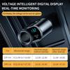 200W Car Charger Fast Charging Voltage Display USB 100W PD 30W 4 in 1 Dual 12V/24V Cigarette Lighter Splitter Power Adapter