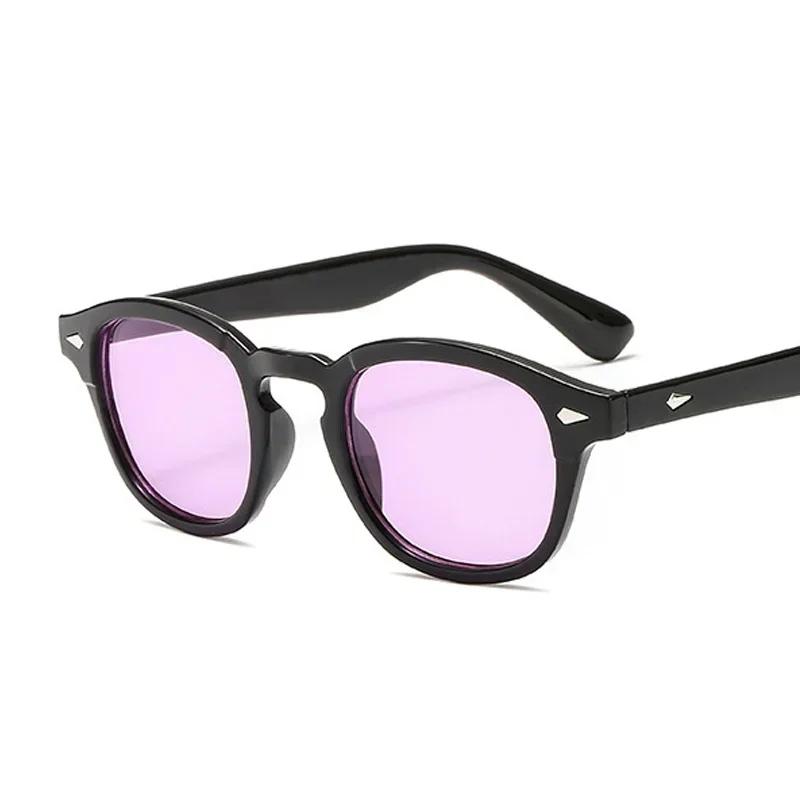 Round Sunglasses Men Women Luxury Designer Vintage Sun Glasses Male Female Candy Color Retro Rivet Hombre