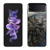 Millennium Falcon in Space Phone Case For Samsung Z Flip 7 6 5G Galaxy Z Flip 5 4 3 Black Hard Cell Cover Luxury PC Shell Coque