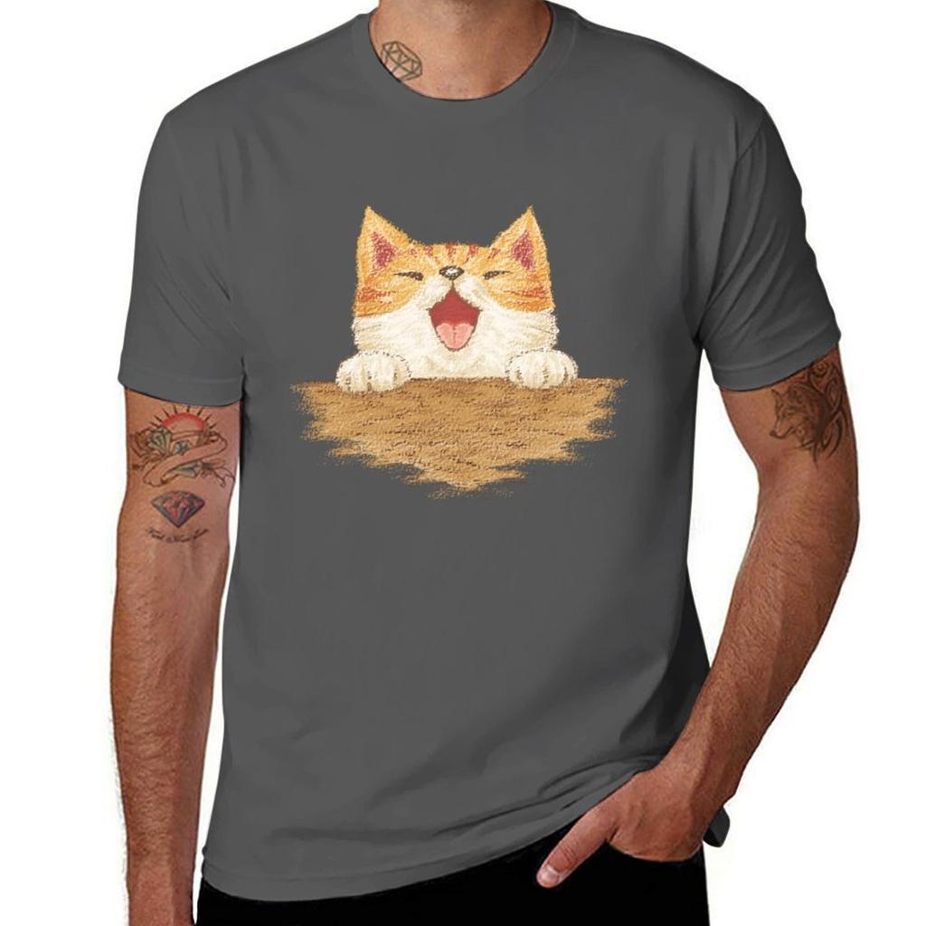 Happy Tabby TShirt Plus Size NonShrink TShirt