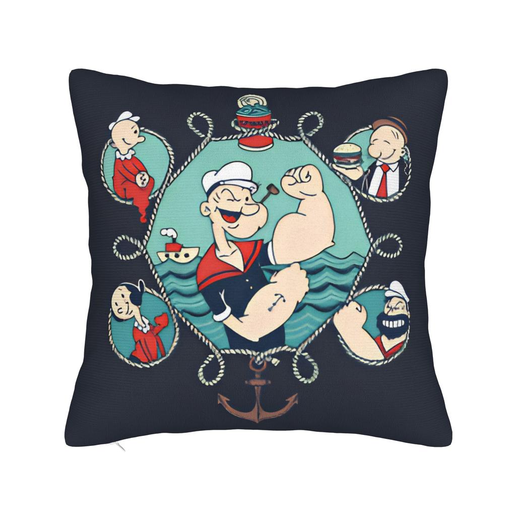 Bluto And Olive Oyl Pillow Case Comfy Pillow Cover For Living Room Chair Novelty Pillowcases