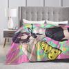 Chainsaw Man Reze Blanket Decorative Flannel Throw Blanket For Couch Chair Warm Soft Design Quality Bedspread Gift