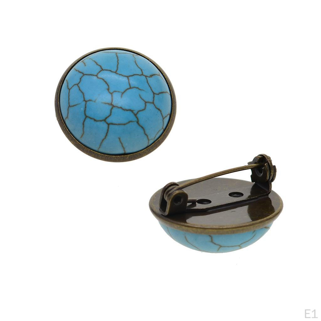 10 Pieces Cabochon Brooch Setting 20mm Pin Bezel Tray Base