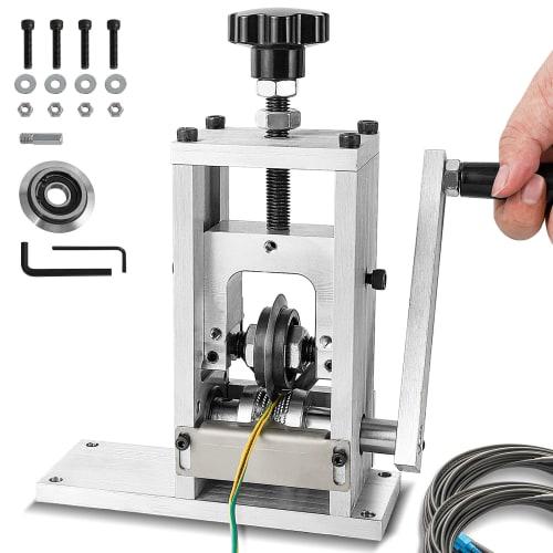 Hanchen Manual Wire Stripper, Suitable for 2-30mm Wires, Smooth Stripping, Screw Mountable on a Desktop, Compact and Portable, Cable Stripper, Electr