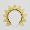 Golden Sun Goddess Crown Handmade Head Hoops  Women Girl Hair Accessories