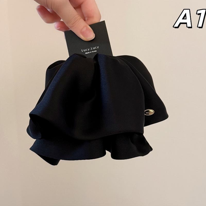 

Bow Hair Claw Clip Solid Color Black White Hair Shark Grab Clip Hair Style Tools Hair Accessories For Women Girl A1