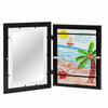 Wooden Photo Frame Table Oil Painting Storage Box Kids Art Frames Children Flip Diy Photo Frame