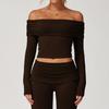 New Sexy Casual Long Sleeved Yoga Women'S One Shoulder Outer Wear Versatile Dance Sports Long Sleeved Women