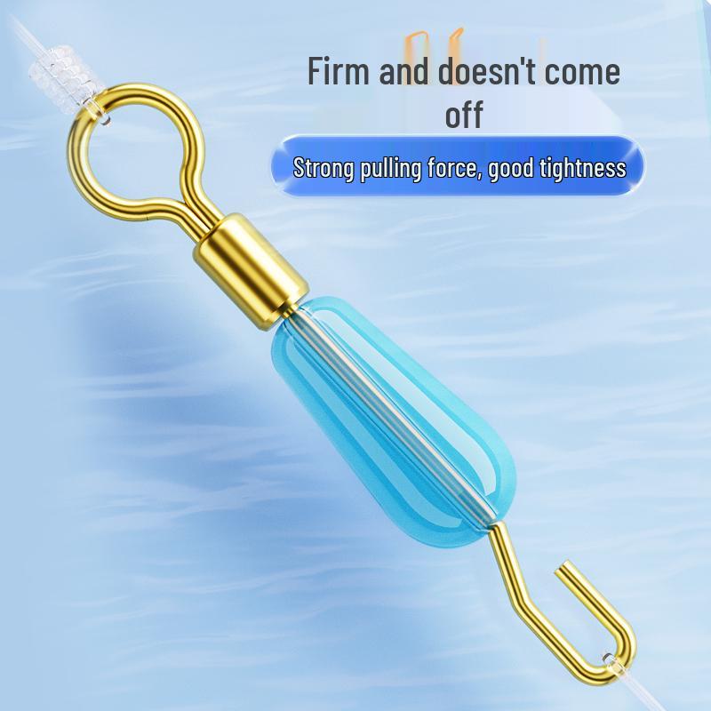 Silicone Quick-Change Leader Clip with O-Ring & Strong Pull Pin for Fishing