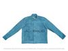 Giacca Biker in Pelle Scamosciata di Agnello Stile Motociclista Elegante Fatta a Mano Morbida da Uomo Blu