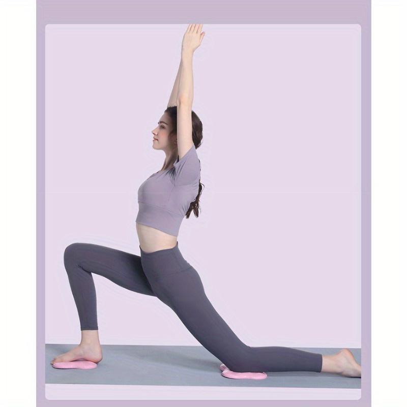 Yoga Knee Pads with Striped Pattern - TPE Fabric, Thickened Cushioning, Soft Support for Plank Pose, Non-Slip Joint Protection, Mixed Color