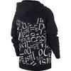 Nike Sportswear Zip Letter Print Hoodie Kids Hoodies Black CJ7833-010