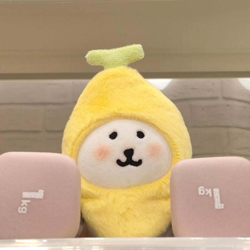 Self-Deprecating Bear Head Cover Accessories 10Cm Cotton Doll Accories Creative Funny Cute Toy