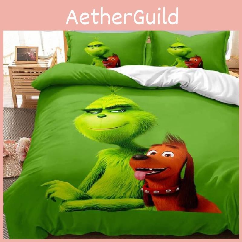 The Single Bedding Double Duvet Cover Pillowcase Cartoon Print Bedding