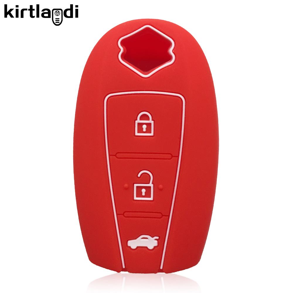 Silicone Key Cover Remote Car Key Case for SUZUKI Grand Vitara 2021 Swift Sport SX4 S-CORSS 2 Button Car Accesories Holder