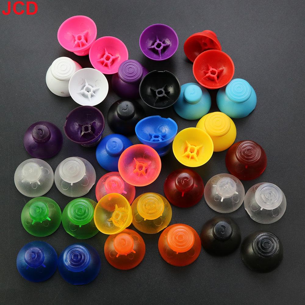 JCD 1 Pair Left And Right 3D Analog Joystick Thumb Stick Silicone Cap For GameCube For NGC GC Controller Repair Part Replacement