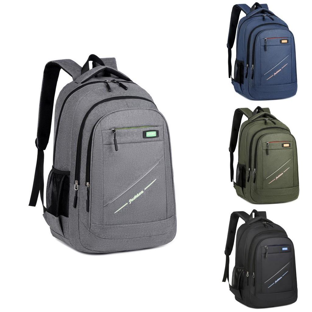 Oxford Cloth Backpack For Men Women With Letter Embossing Design For Daily Use