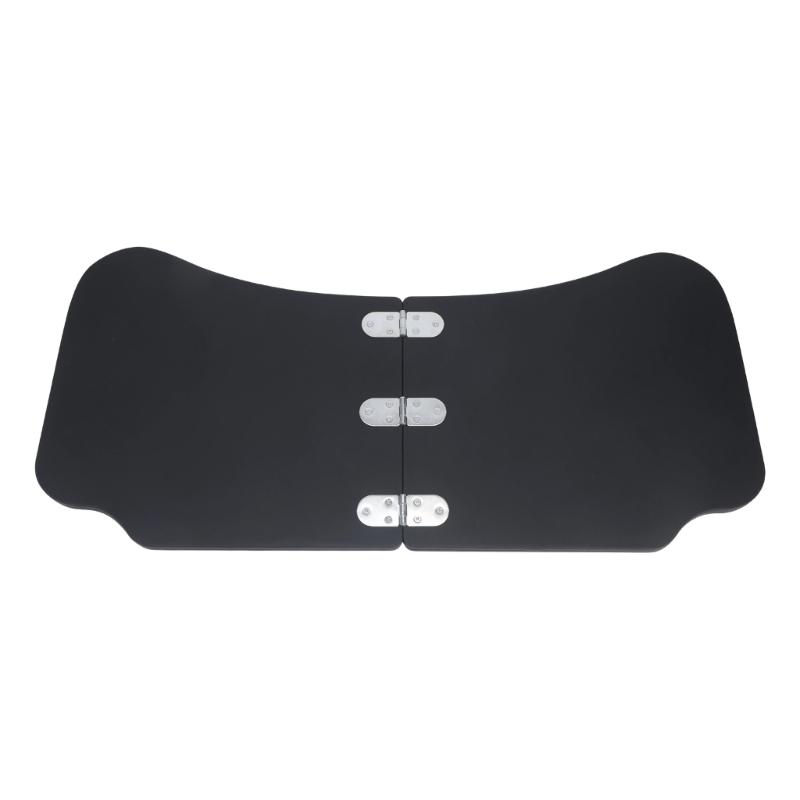 Temporary Car Work Tray with 2-Panel Tabletop for Reading and Item Placement Inside Parked Vehicle Cabin
