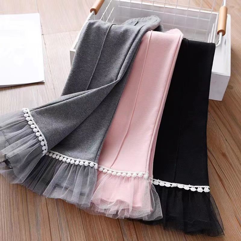 Mädchenleggings für Frühling und Herbst Stylische Hosen für Oberbekleidung Kinder Micro Schlaghosen Baby Modehosen