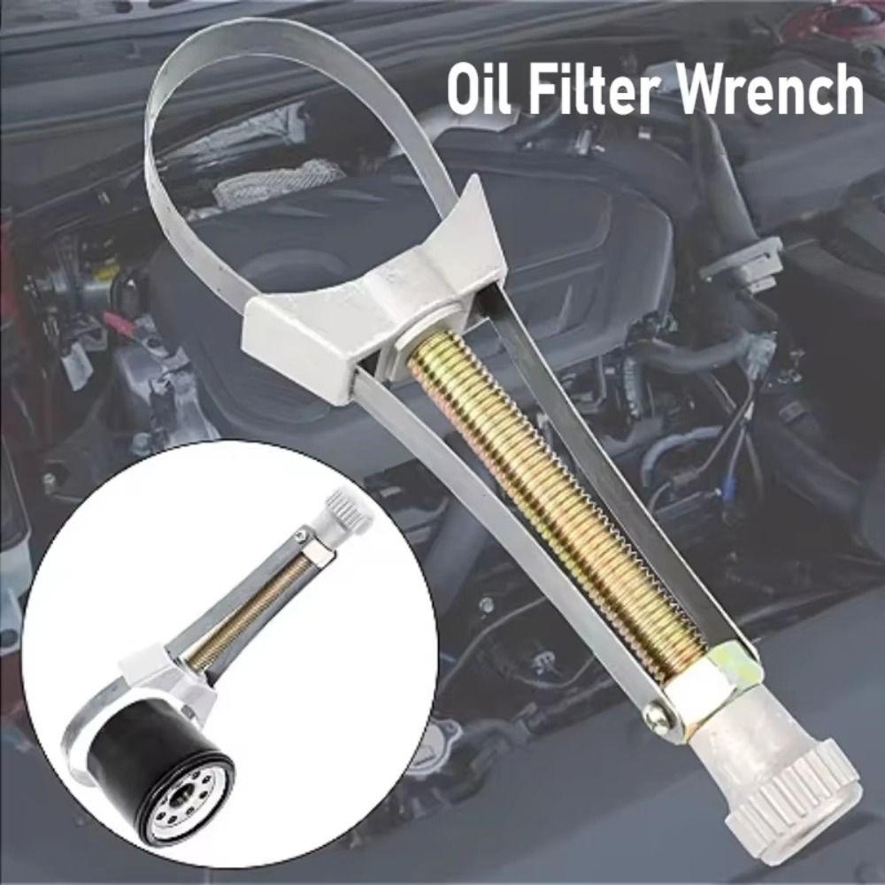 Adjustable Strap Car Oil Filter Wrench Heavy Oil Filter Removal Wrench  For Trucks Excavators