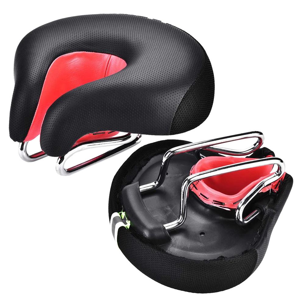 Ergonomic Mountain Bike Cycling Bicycle Split Nose Shape Saddle Cushion Pad Seat
