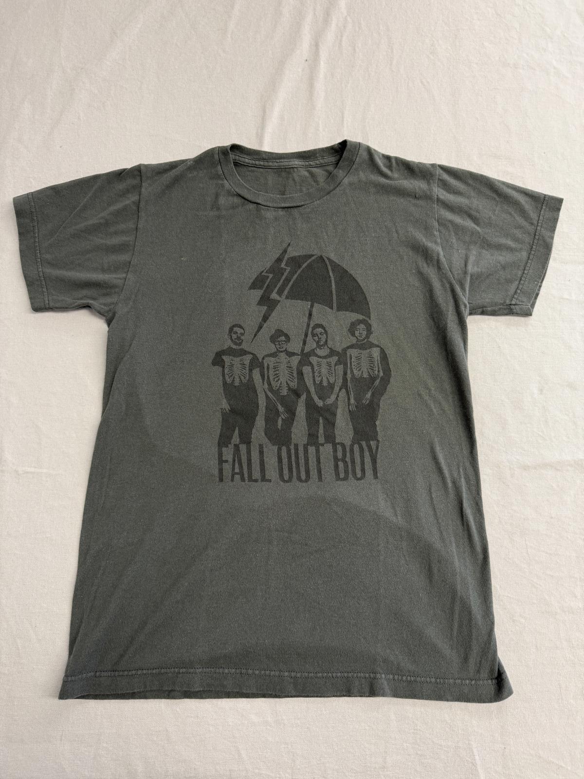 Fall Out Boy T-shirt Band Members Umbrella Skeleton S M