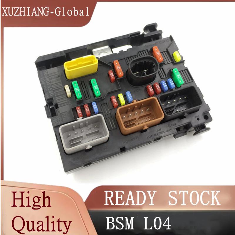 Fuse Box Control Module BSM 9664055580 9659741880 9661707980 L04=L11 9661708280 9664055780 9661087080 For Peugeot 307 Citroen C4 Fuse Box L04
