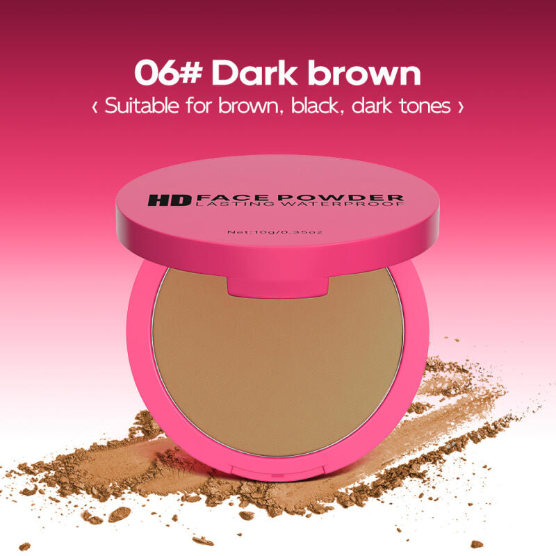 Natural Matte Pressed Powder Oil Control Brighten Whitening Face Base Foundation Compact Concealer Makeup Cosmetics