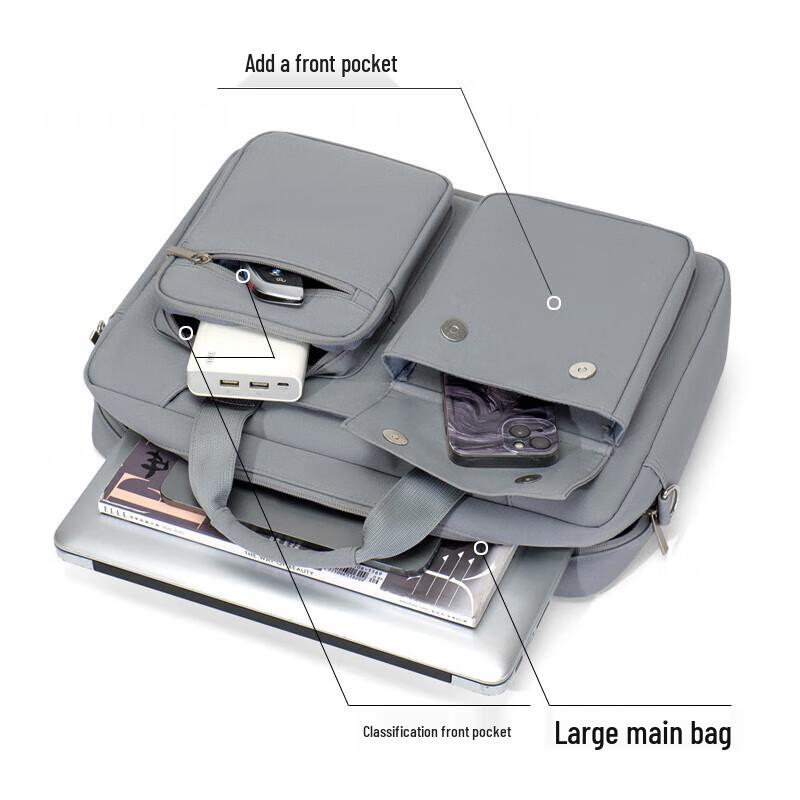 Men's Business Laptop Briefcase Shoulder Bag