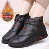 Winter Flat-bottomed Non-slip Elderly Cotton Boots Snow Boots Women's New Velvet Thickened Warm Waterproof Cotton Shoes