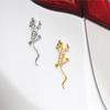 Diamante Gecko Adesivo De Metal Strass Diamante Motocicleta Carro Lagarto Gecko Adesivo Metal 3d Emblema Adesivo Moto Acessórios