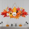 Durable Wall Hanging Props Artificial Halloween Maple Leaf Pumpkin Pendant Realistic   Thanksgiving