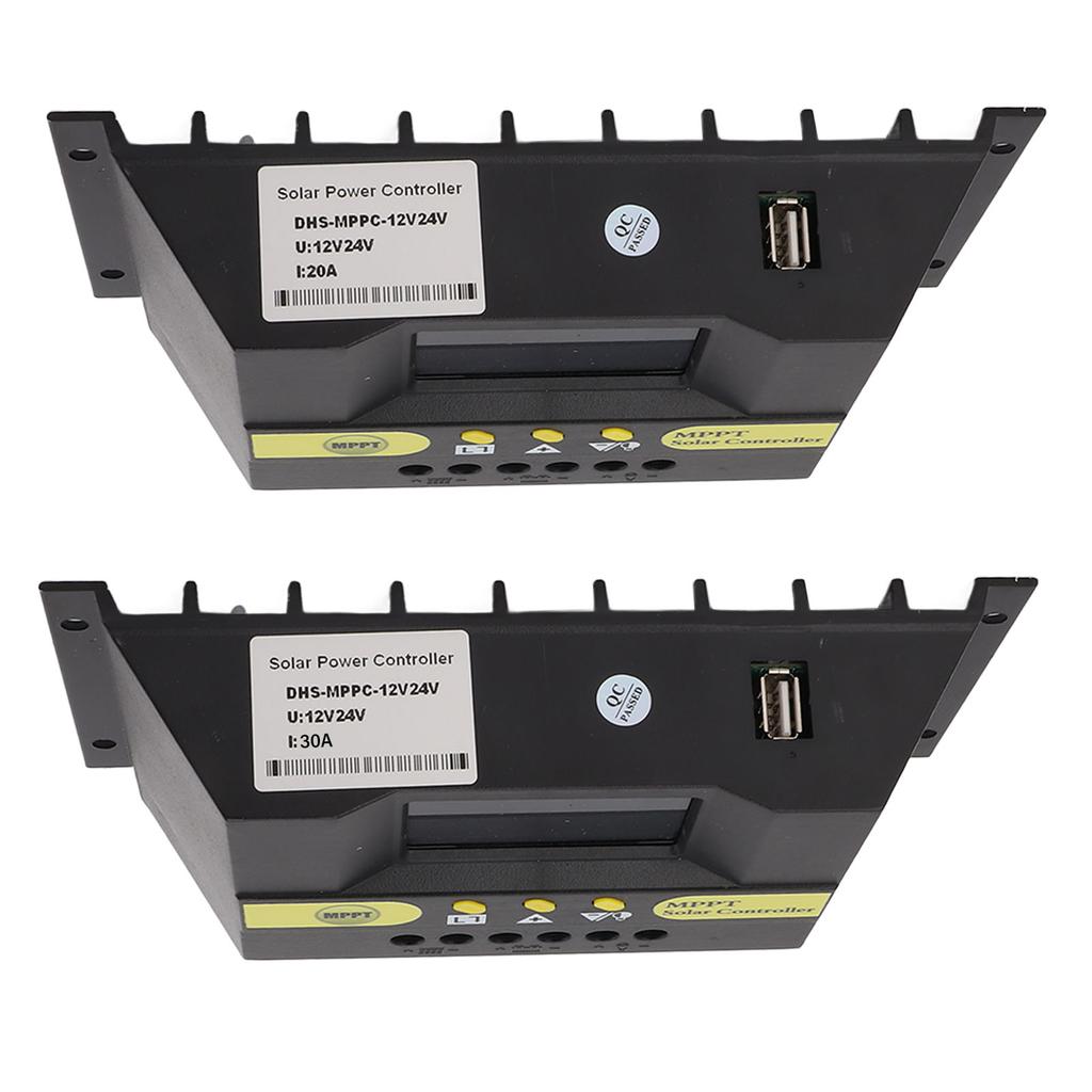 Solar Controller MPPT 12V 24V LCD Display Comprehensive Protection Functions Solar Regulator for Solar Power System