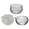 Matcha Hammered Glass Bowl Glass Tea Accessories Handcrafted with Spout