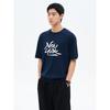 New York Lettering Short Sleeve Knit Navy