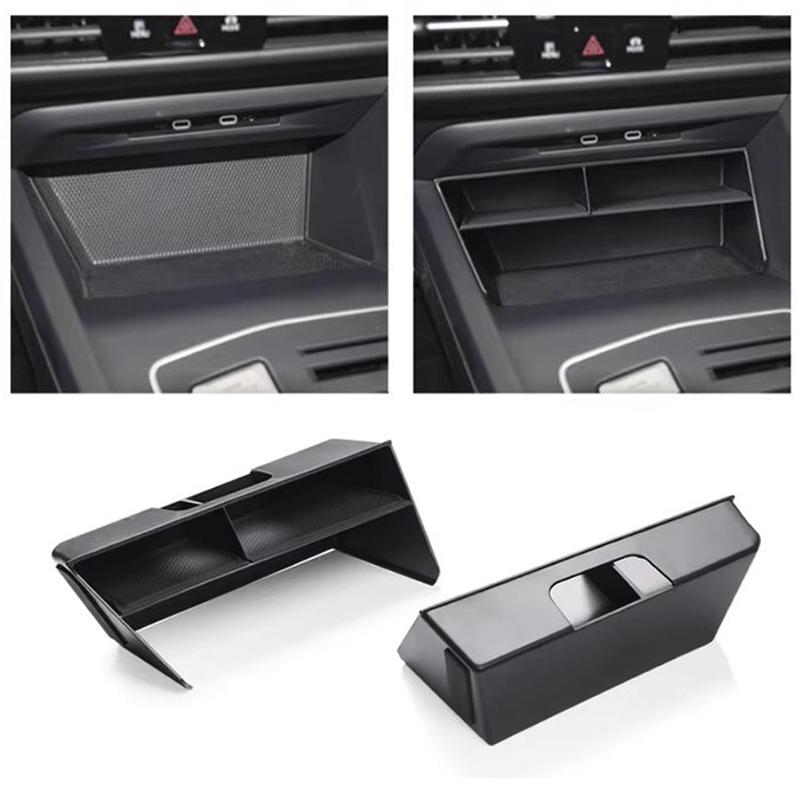 For Volkswagen VW Golf 8 Mk8 2019~2025 Car Armrest Storage Box Center Console Co-pilot Layered Pocket Organizer Case Accessories