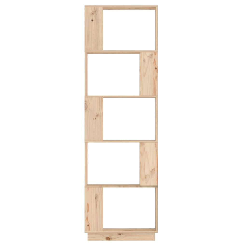 Bookshelf Room Divider 51 x 25 x 163.5 cm Solid Pine Wood