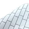 10Pcs/Set 25x25cm Self Adhesive Waterproof Heatproof Vinyl Wallpaper 3D Peel and Stick Subway Tiles