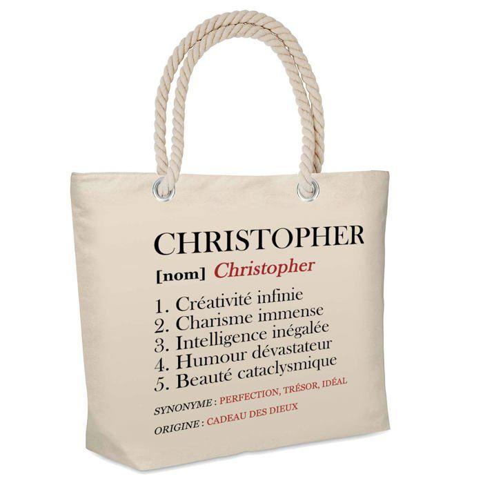 Sac de plage - PLANETEE - isotherme Christopher Définition - Coton - Grande contenance - Imprimé en France