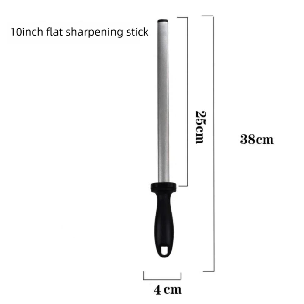 Professional 10/12 Inch Diamond Sharpener Stick Quick with Handle Whetstone Stone Double Sided Sharpening Stone Butcher Chef