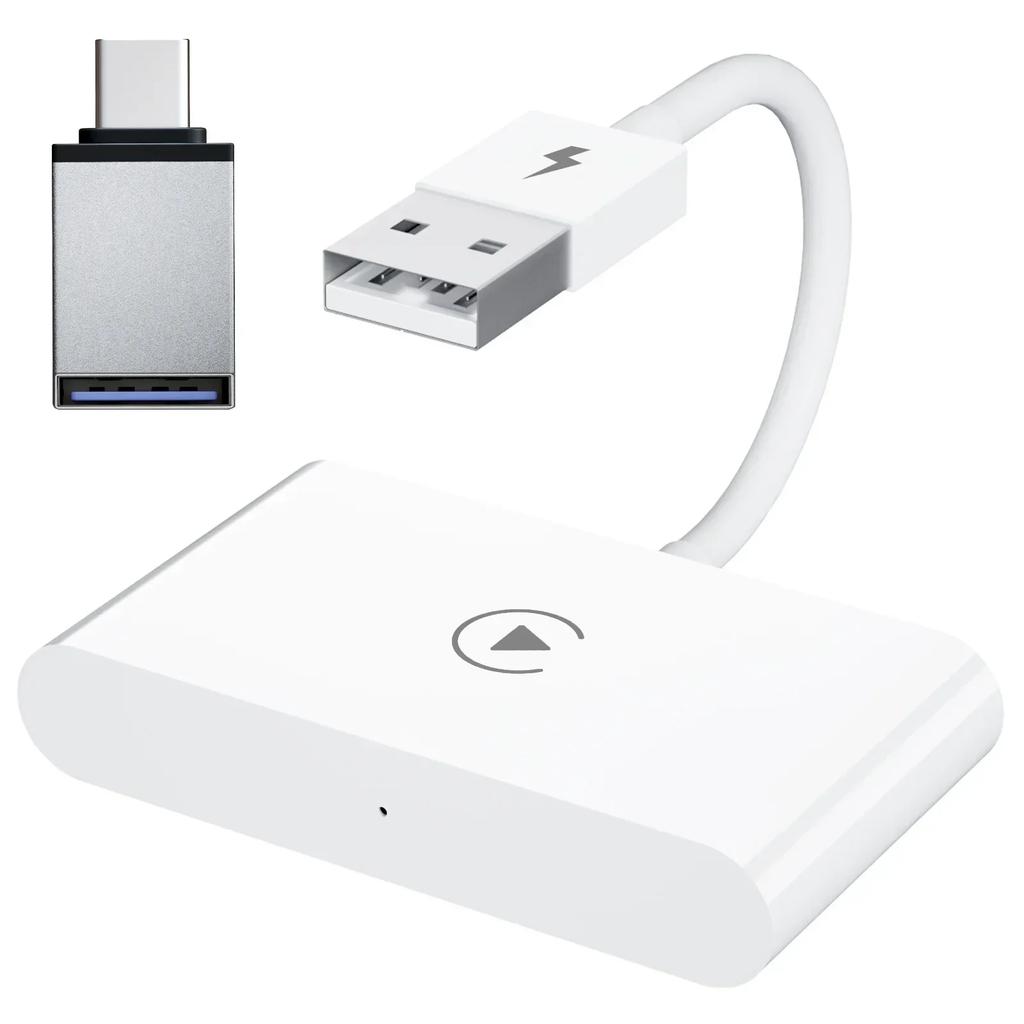 Bezdrátový adaptér CarPlay pro iPhone Bezdrátový adaptér do auta do auta, Apple Wireless Carplay Dongle, Online aktualizace Plug Play 5GHz WiFi