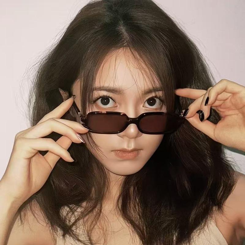 New Fashionable Small Square Frame Sunglasses Outdoor Sports Fishing Classic Street Style Trendy Versatile UV Protection