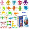 Colorful Sea-Themed Suction Cup Bath Toys Set for Kids