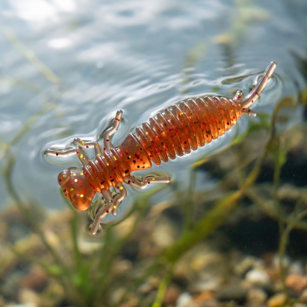 5cm Pin Tail Soft Artificial for Fishing Bass Micro