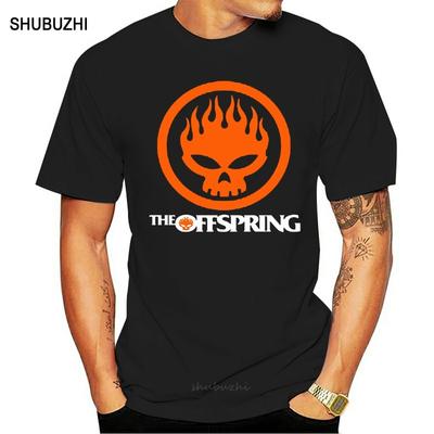Neu The Offspring Totenkopf-Logo Rockband Herren Schwarzes T-Shirt Größe S bis 3XL Sommerstil Herren T-Shirts