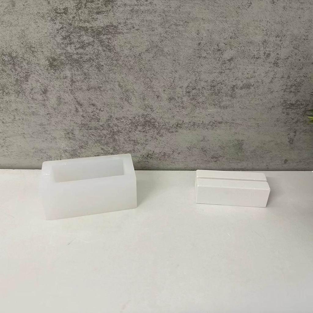 Business Card Holder Mold Card Storage Silicone Epoxy Resin Mold DIY Craft Making Soap Candle Office Storage Organizer